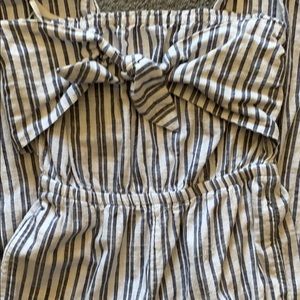 Aerie Striped jumpsuit, strapless